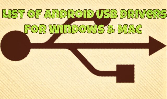 Android Usb Driver For Mac